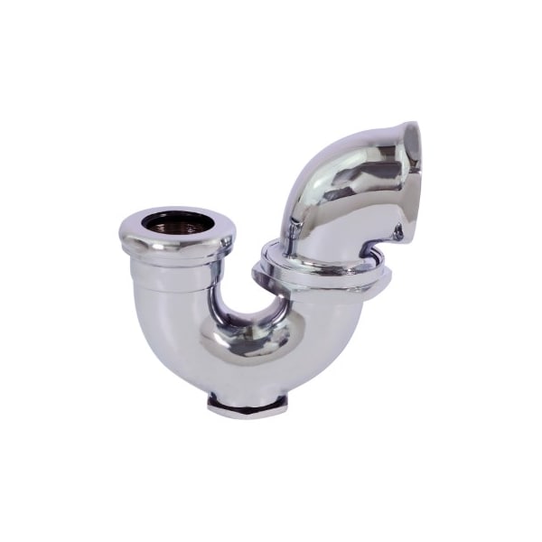 Everflow IPSx1-1/4" LA Pattern Trap w/Drain Plug for Tubular Drain Applications, Chrome Plated Brass 1-1/2" 11315 - main